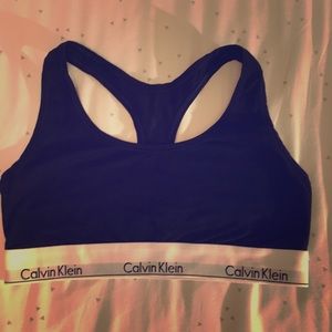 Calvin Klein black sports bra never worn size L